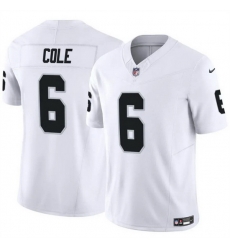 Men Las Vegas Raiders 6 A J Cole White 2025 F U S E Vapor Untouchable Limited Stitched Football Jersey Men Las Vegas Raiders 6 A J Cole White 2025 F U S E Vapor Untouchable Limited Stitched Football Jersey