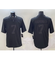 Men Las Vegas Raiders  7 Colin Kaepernick Black Vapor Limited Stitched Football Jersey