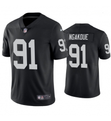 Men Las Vegas Raiders 91 Yannick Ngakoue Vapor Limited Black Jersey