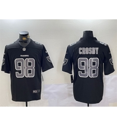 Men Las Vegas Raiders 98 Maxx Crosby Black Vapor Limited Stitched Jersey