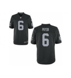 Nike Oakland Raiders 6 Terrelle Pryor Black Elite NFL Jersey