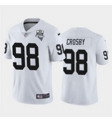 Nike Raiders 98 Maxx Crosby White 2020 Inaugural Season Vapor Untouchable Limited Jersey