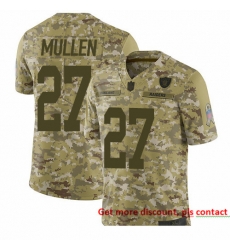 Raiders 27 Trayvon Mullen Camo Men Stitched Football Limited 2018 Salute To Service Jersey