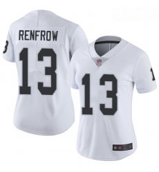 Raiders #13 Hunter Renfrow White Women Stitched Football Vapor Untouchable Limited Jersey