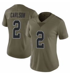 Women Las Vegas Raiders #2 Daniel Carlson 2017 Salute To Service Limited Jersey