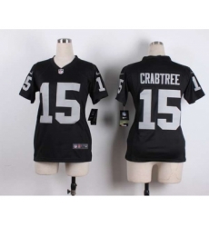 nike women nfl jerseys oakland raiders 15 crabtree black[nike][crabtree]