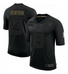 Youth Las Vegas Raiders 13 Hunter Renfrow 2020 Black Salute To Service Limited Jersey