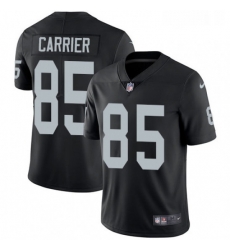 Youth Nike Oakland Raiders 85 Derek Carrier Black Team Color Vapor Untouchable Elite Player NFL Jersey