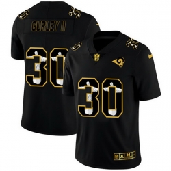 Los Angeles Rams 30 Todd Gurley II Men Nike Carbon Black Vapor Cristo Redentor Limited NFL Jersey