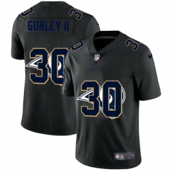 Los Angeles Rams 30 Todd Gurley II Men Nike Team Logo Dual Overlap Limited NFL Jersey Black