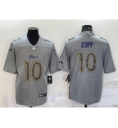 Men Los Angeles Rams 10 Cooper Kupp Grey With Patch Atmosphere Fashion Stitched Jersey