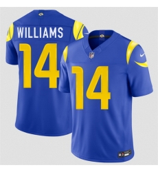 Men Los Angeles Rams 14 Mario Williams Royal 2026 F U S E Vapor Limited Stitched Football Jersey Men Los Angeles Rams 14 Mario Williams Royal 2026 F U S E Vapor Limited Stitched Football Jersey