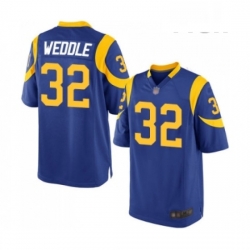 Men Los Angeles Rams 32 Eric Weddle Game Royal Blue Alternate Football Jersey