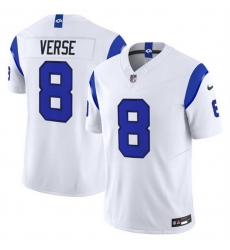 Men Los Angeles Rams 8 Jared Verse White Fearsome 2026 F U S E Vapor Limited Stitched Football Jersey Men Los Angeles Rams 8 Jared Verse White Fearsome 2026 F U S E Vapor Limited Stitched Football Jersey