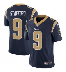 Men Los Angeles Rams 9 Matthew Stafford Navy Blue Team Color Men Stitched NFL Vapor Untouchable Limited Jersey