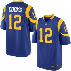 Men Nike Los Angeles Rams 12 Brandin Cooks Game Royal Blue Alternate NFL Jersey