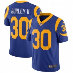 Men Nike Los Angeles Rams 30 Todd Gurley Royal Blue Alternate Vapor Untouchable Limited Player NFL Jersey