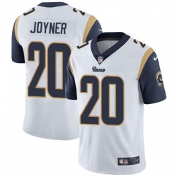 Nike Rams #20 Lamarcus Joyner White Mens Stitched NFL Vapor Untouchable Limited Jersey