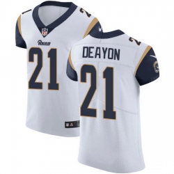 Nike Rams 21 Donte Deayon White Men Stitched NFL New Elite Jersey