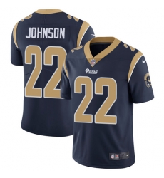 Nike Rams #22 Trumaine Johnson Navy Blue Team Color Mens Stitched NFL Vapor Untouchable Limited Jersey