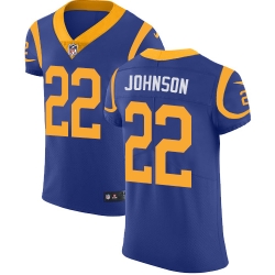 Nike Rams #22 Trumaine Johnson Royal Blue Alternate Mens Stitched NFL Vapor Untouchable Elite Jersey