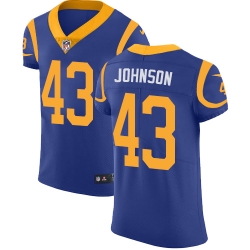 Nike Rams #43 John Johnson Royal Blue Alternate Mens Stitched NFL Vapor Untouchable Elite Jersey