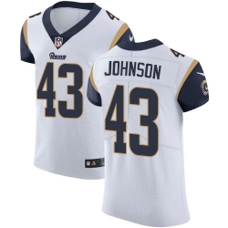 Nike Rams #43 John Johnson White Mens Stitched NFL Vapor Untouchable Elite Jersey