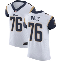 Nike Rams #76 Orlando Pace White Mens Stitched NFL Vapor Untouchable Elite Jersey