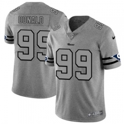 Nike Rams 99 Aaron Donald 2019 Gray Gridiron Gray Vapor Untouchable Limited Jersey