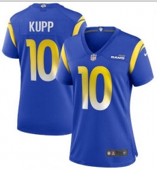 Women's Los Angeles Rams 10 Cooper Kupp Nike Royal Game Jersey