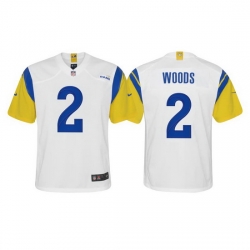 Youth Los Angeles Rams 2 Robert Woods Vapor Limited White Jersey