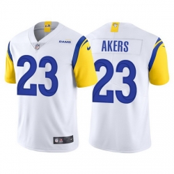 Youth Los Angeles Rams 23 Cam Akers White Vapor Untouchable Limited Stitched Jersey