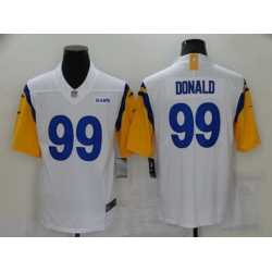 Youth Los Angeles Rams 99 Aaron Donald White Vapor Untouchable Limited Jersey