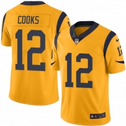 Youth Nike Los Angeles Rams 12 Brandin Cooks Limited Gold Rush Vapor Untouchable NFL Jersey