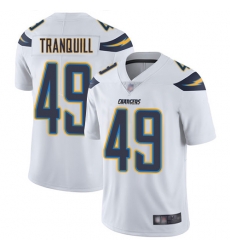 Chargers 49 Drue Tranquill White Men Stitched Football Vapor Untouchable Limited Jersey