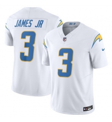 Men Los Angeles Chargers 3 Derwin James Jr  White 2025 F U S E  Vapor Untouchable Limited Stitched Jersey Men Los Angeles Chargers 3 Derwin James Jr  White 2025 F U S E  Vapor Untouchable Limited Stitched Jersey