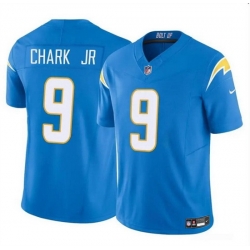 Men Los Angeles Chargers 9 DJ Chark Jr Blue 2024 F U S E Vapor Limited Stitched Football Jersey