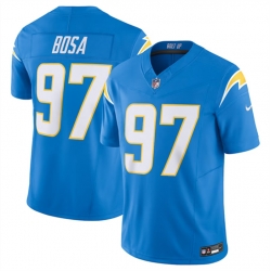 Men Los Angeles Chargers 97 Joey Bosa Blue 2023 F U S E  Vapor Untouchable Limited Stitched Jersey