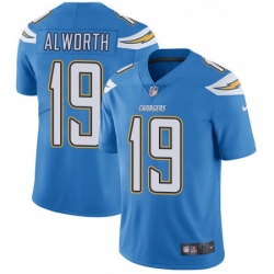 Men Nike Los Angeles Chargers 19 Lance Alworth Electric Blue Alternate Vapor Untouchable Limited Player NFL Jersey