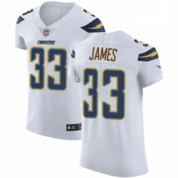 Men Nike Los Angeles Chargers 33 Derwin James White Vapor Untouchable Elite Player NFL Jersey