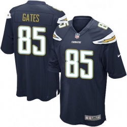 Men Nike Los Angeles Chargers 85 Antonio Gates Game Navy Blue Team Color NFL Jersey