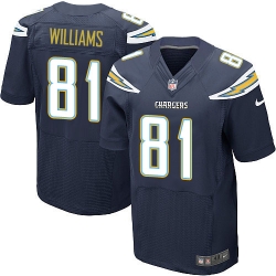 Nike Chargers #81 Mike Williams Navy Blue Team Color Mens Stitched NFL New Elite Jersey