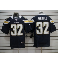 Nike San Diego Chargers 32 Eric Weddle Dark blue Elite NFL Jersey