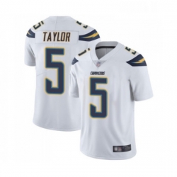 Youth Los Angeles Chargers 5 Tyrod Taylor White Vapor Untouchable Limited Player Football Jersey