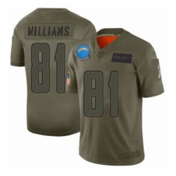 Youth Los Angeles Chargers 81 Mike Williams Limited Camo 2019 Salute to Service Football Jersey