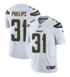 Youth Nike Chargers 31 Adrian Phillips White Stitched NFL Vapor Untouchable Limited Jersey