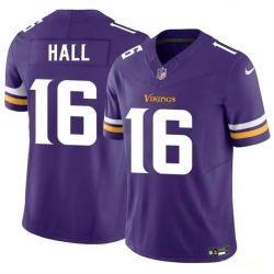 Men Minnesota Vikings 16 Jaren Hall Purple 2023 F U S E  Vapor Untouchable Limited Stitched Jersey