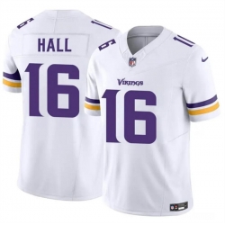 Men Minnesota Vikings 16 Jaren Hall White 2023 F U S E  Vapor Untouchable Limited Stitched Jersey