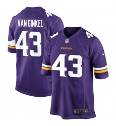 Men Minnesota Vikings Andrew Van Ginkel Purple 2023 F U S E Throwback Vapor Untouchable Limited Stitched Jersey