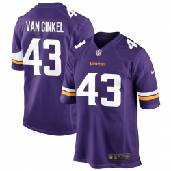 Men Minnesota Vikings Andrew Van Ginkel Purple Fashion 2023 F U S E Throwback Vapor Untouchable Limited Stitched Jersey